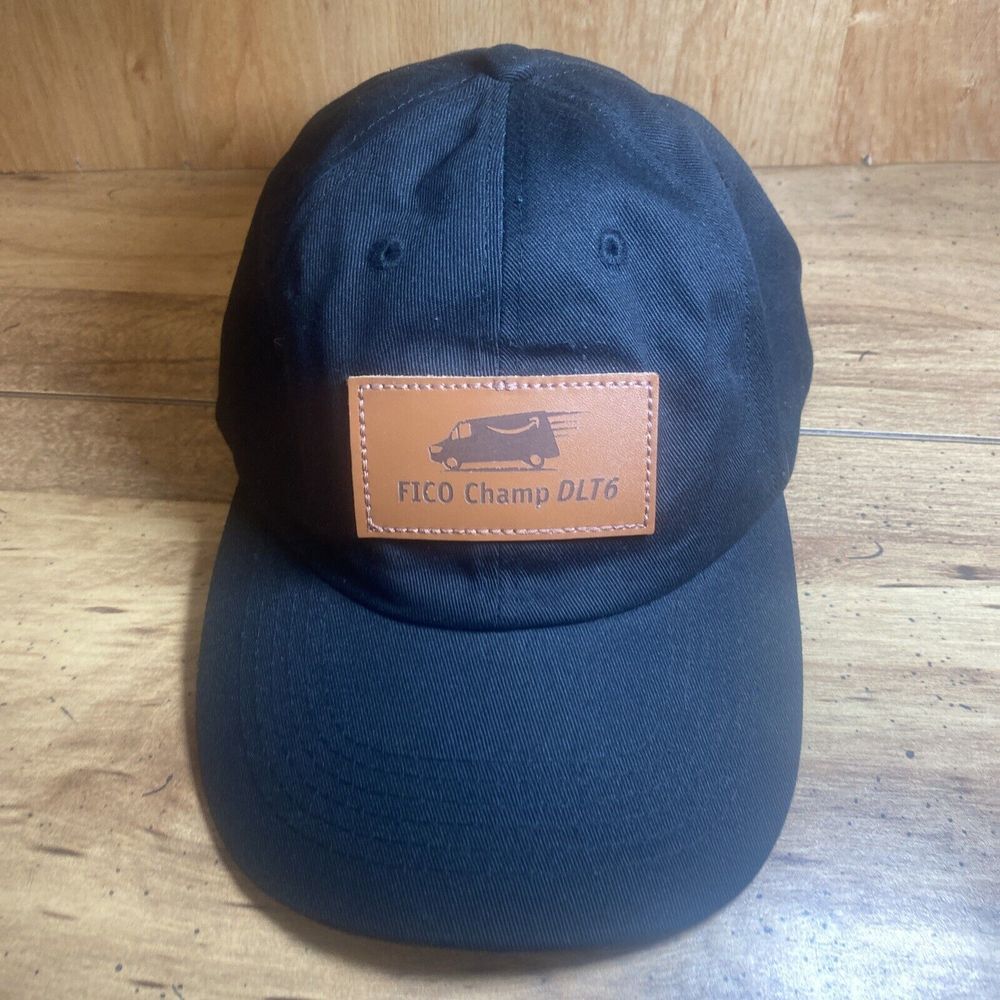 FICO Champ‎ DLT6 Adult Adustable Hat Black Delivery Van Patch